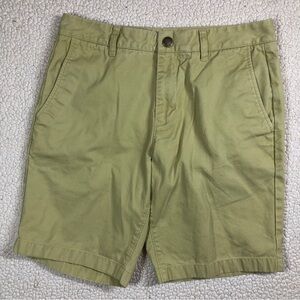Bonobos 9 Inch Beige Flat Front Khaki Chinos Mens Size 30 Golf Shorts